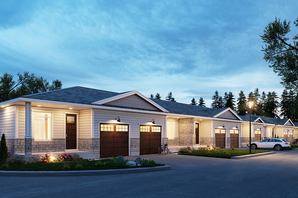 Exterior rendering of North Forest Village.