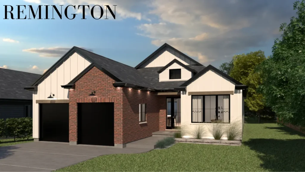 Exterior rendering of Remington house model.