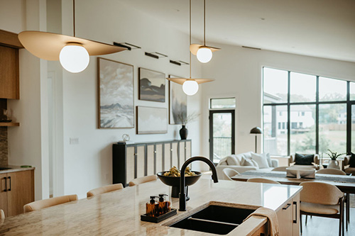 Myra model home interior.